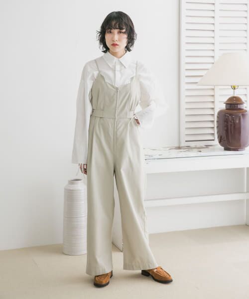 SeaRoomlynn /フロントZipワークサロペット