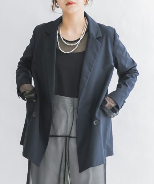 ＊＊KBF / ケービーエフ テーラードジャケット | ダブルロングジャケット（D.NAVY）
