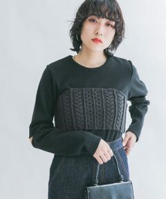 ケーブルMIXニットビスチェ