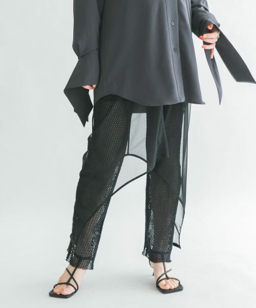 ＊＊KBF / ケービーエフ その他パンツ | メッシュフレアパンツ（BLACK）