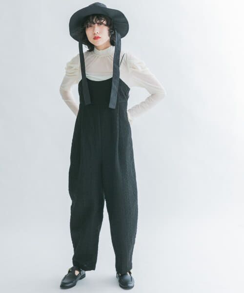 ＊＊KBF / ケービーエフ サロペット・オールインワン | ボンディングレースサロペット（BLACK）