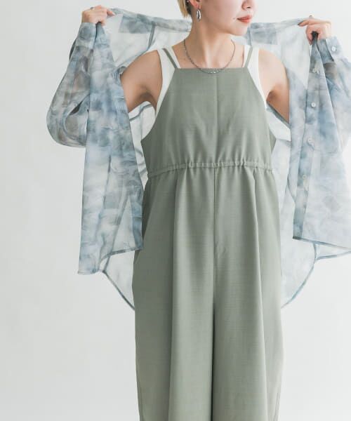 ＊＊KBF / ケービーエフ シャツ・ブラウス | ニュアンスプリントBIGシャツ（L.GRAY）