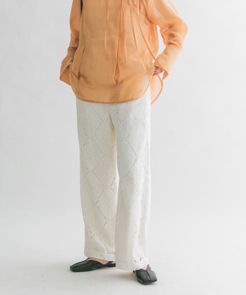 ＊＊KBF / ケービーエフ その他パンツ | レースストレートイージーパンツ（OFF）