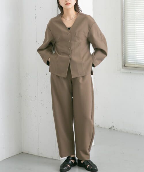 ＊＊KBF / ケービーエフ その他アウター | ウエストシェイプジャケット（BROWN）