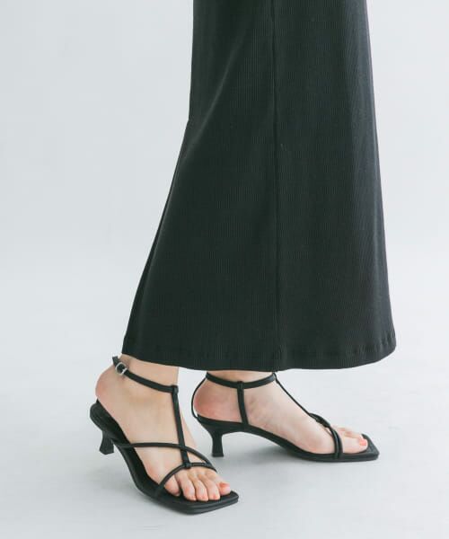 ＊＊KBF / ケービーエフ サンダル | ストラップミュール（BLACK）