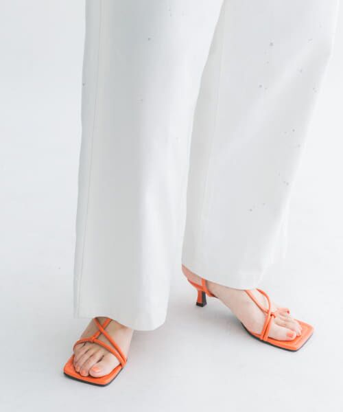 ＊＊KBF / ケービーエフ サンダル | ストラップミュール（REDORANGE）