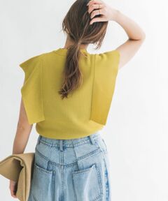 フレアスリーブニット