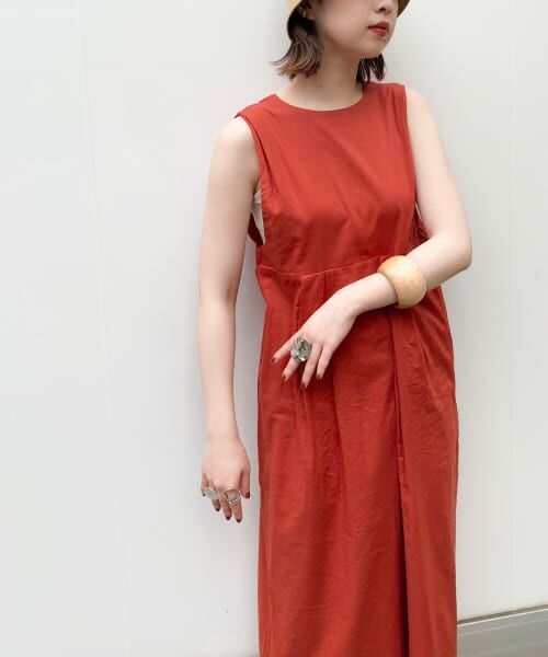 ＊＊KBF / ケービーエフ ワンピース | BACKオープンノースリーブワンピース（TERRACOTTA）