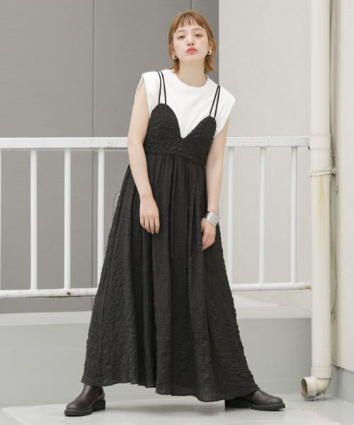 ＊＊KBF / ケービーエフ ワンピース | マキシキャミワンピース（BLACK）