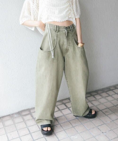 ＊＊KBF / ケービーエフ デニムパンツ | 『一部WEB限定カラー』『3サイズ展開』BIGポケットデザインデニム（KHAKI）