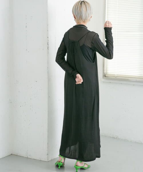 ＊＊KBF / ケービーエフ ワンピース | チュールセットキャミワンピース（BLACK）