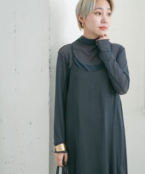 ＊＊KBF / ケービーエフ ワンピース | チュールセットキャミワンピース（NAVY）