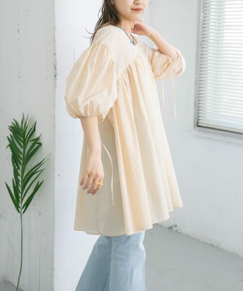 セール】 ボリュームギャザーミニワンピース （ワンピース