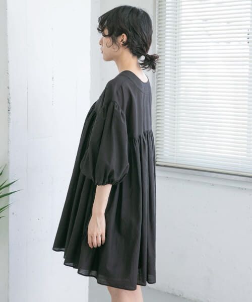 セール】 ボリュームギャザーミニワンピース （ワンピース