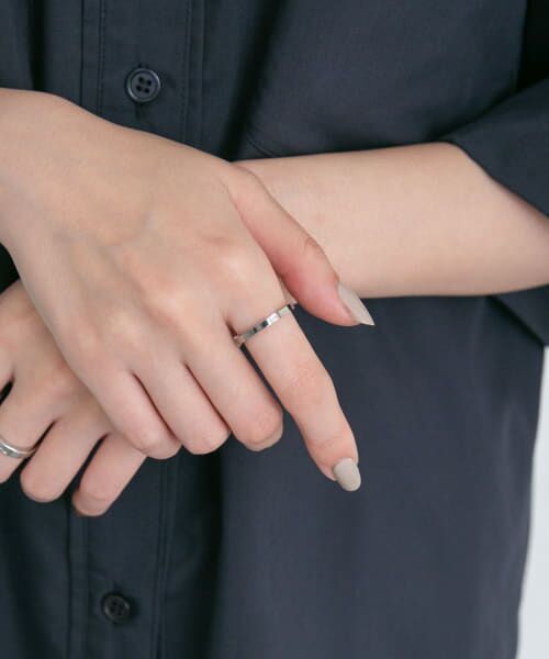 ＊＊KBF / ケービーエフ リング | レクタングルストーンリング（SILVER）