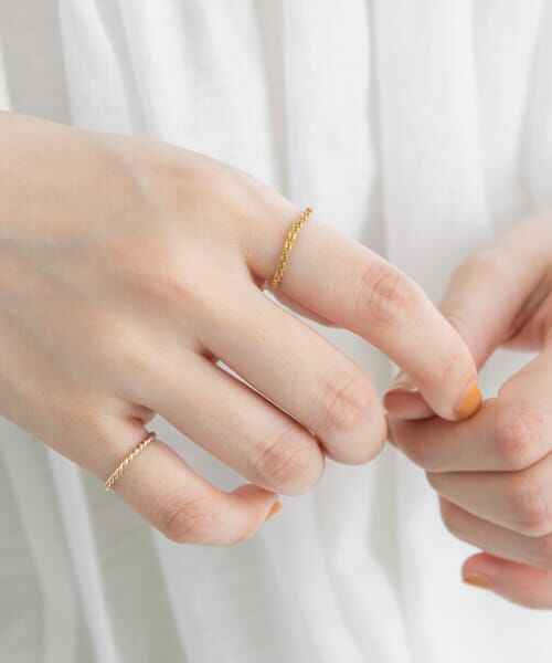 ＊＊KBF / ケービーエフ リング | モールチェーンリング（GOLD）