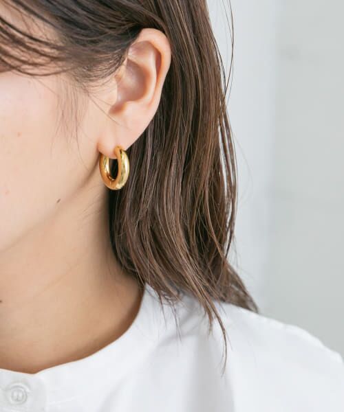 ＊＊KBF / ケービーエフ ピアス・イヤリング | ラウンドフープピアス22mm（GOLD）