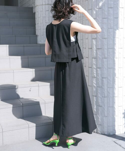 ＊＊KBF / ケービーエフ ワンピース | マルチWAYスリーブレスワンピース（BLACK）