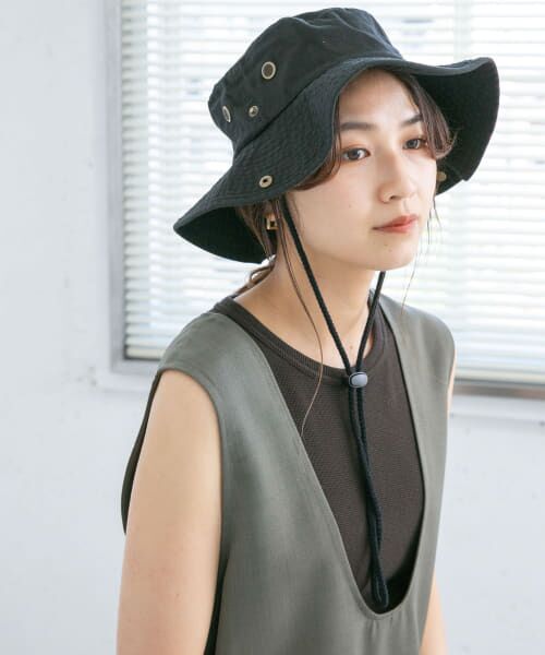 ＊＊KBF / ケービーエフ ハット | NEWHATTAN　サファリHAT（BLACK）