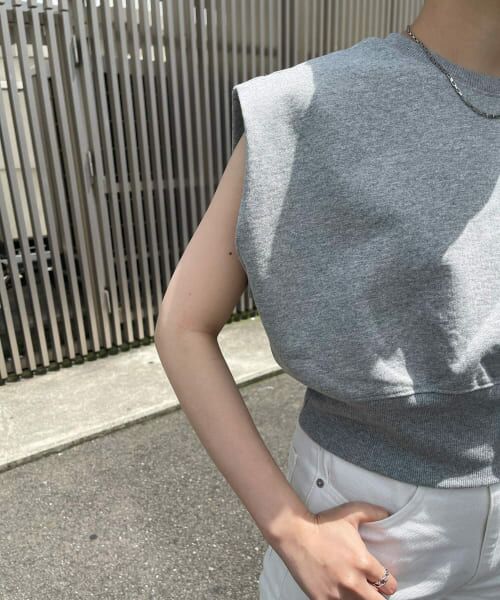 ＊＊KBF / ケービーエフ スウェット | ショルダータックコンパクトスウェット（TOP GRAY）