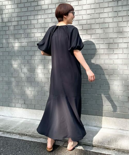 セール】 タックバルーンスリーブワンピース （ワンピース