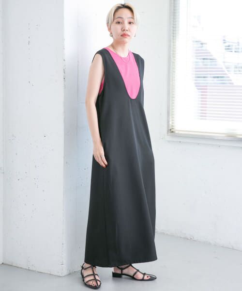 ＊＊KBF / ケービーエフ ワンピース | 2WAYジャンパースカート（BLACK）