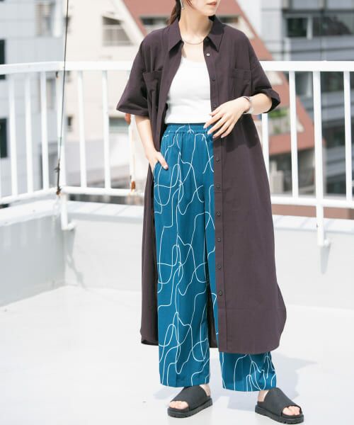 ＊＊KBF / ケービーエフ ワンピース | BIGシャツワンピース（D.BROWN）