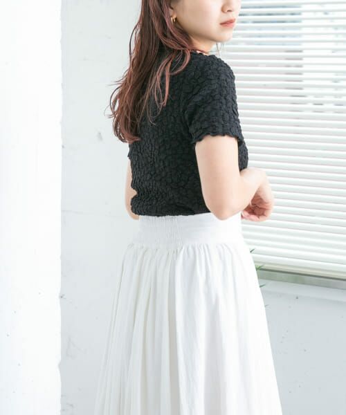 ＊＊KBF / ケービーエフ Tシャツ | カットジャガードTEE（BLACK）