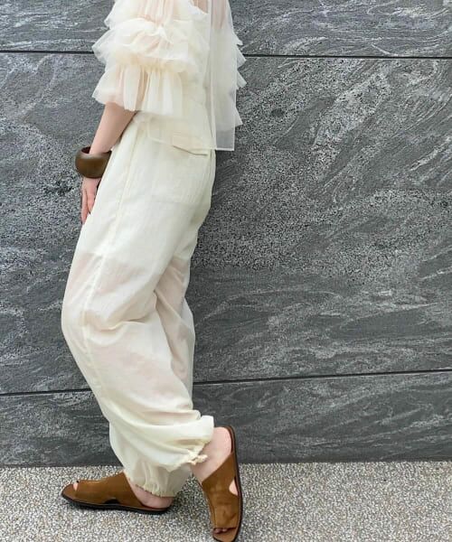 ＊＊KBF / ケービーエフ その他パンツ | シアードロストヘムパンツ（IVORY）