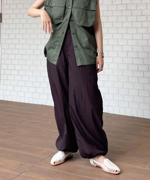 ＊＊KBF / ケービーエフ その他パンツ | シアードロストヘムパンツ（DARKCHERRY）