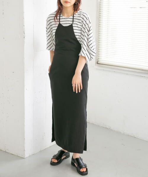 ＊＊KBF / ケービーエフ ワンピース | エプロンワンピース（BLACK）