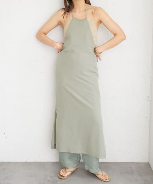 ＊＊KBF / ケービーエフ ワンピース | エプロンワンピース（KHAKI）