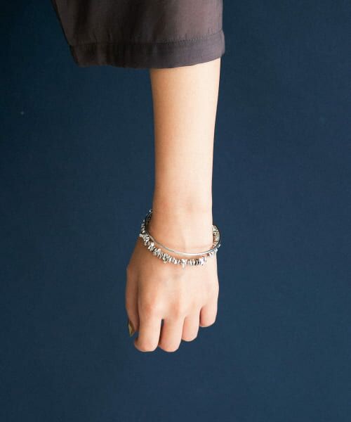 ＊＊KBF / ケービーエフ ブレスレット・バングル | メタルビーズバングル（SILVER）