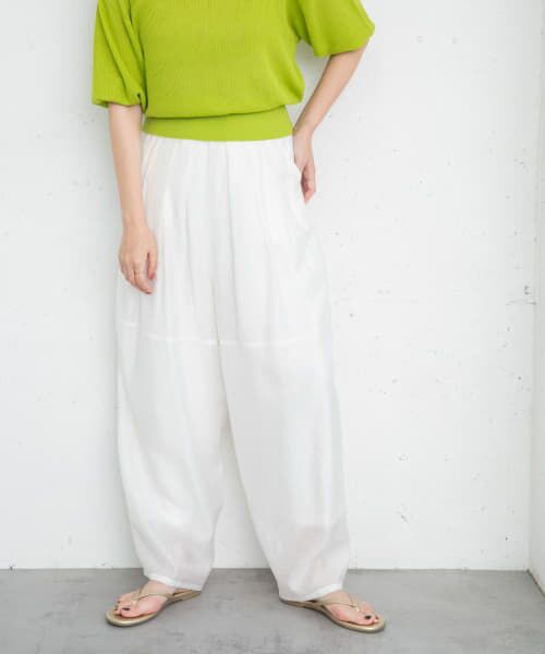 ＊＊KBF / ケービーエフ その他パンツ | ボリュームシアーコクーンパンツ（OFF）