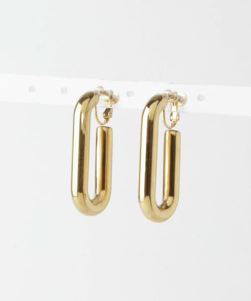 ＊＊KBF / ケービーエフ ピアス・イヤリング | カールステンレスイヤリング（GOLD）