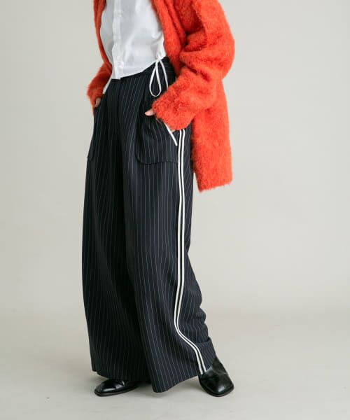 enfold ピンストライプ コクーン ワイドパンツ レッド36 enfold ピンストライプ コクーン ワイドパンツ レッド36 - メルカリ