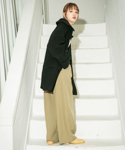 セール】 スタンドカラーコクーンミドルコート （その他アウター