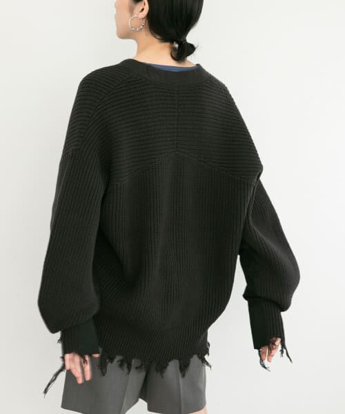 新品 未使用 プリマシェレル ファーコンビニットケープ ブラック RBC】【秋冬】ウール100％タートルネックニットセーター