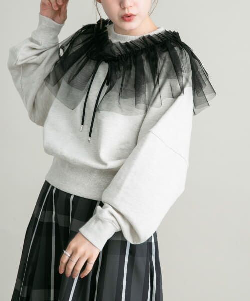 ＊＊KBF / ケービーエフ その他小物 | マルチWAYチュール付け襟（BLACK）