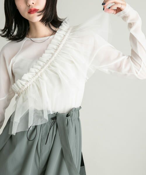 ＊＊KBF / ケービーエフ その他小物 | マルチWAYチュール付け襟（BEIGE）