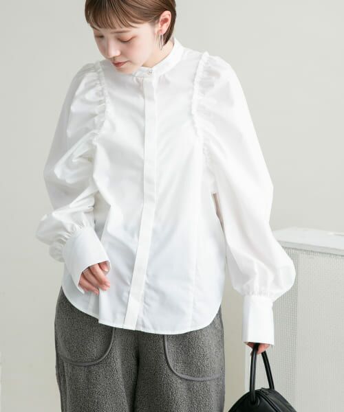 ＊＊KBF / ケービーエフ シャツ・ブラウス | カットオフボリュームスリーブブラウス（OFF）