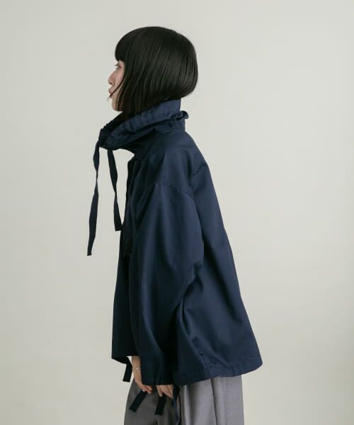 ＊＊KBF / ケービーエフ シャツ・ブラウス | スタンドカラーアノラック（D.NAVY）