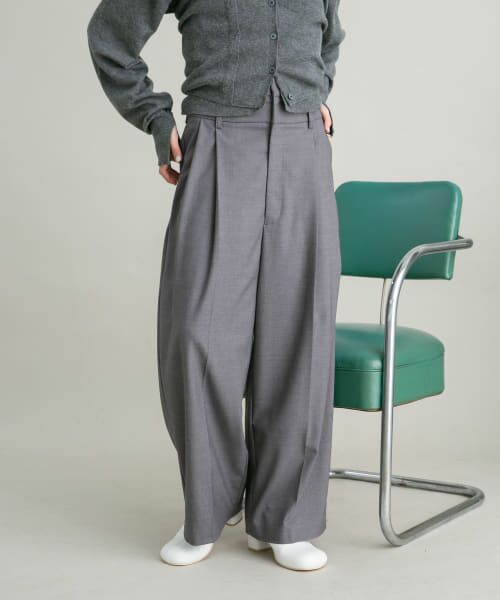 ＊＊KBF / ケービーエフ その他パンツ | レイヤードデザインスラックスパンツ（GRAY）