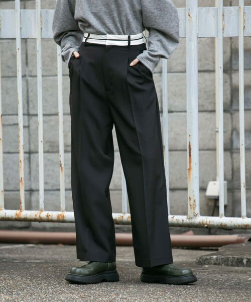 ＊＊KBF / ケービーエフ その他パンツ | マーベルトデザインパンツ（BLACK）