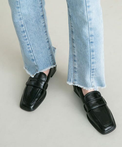 MANGO 編み込みローファー 青 12-31241] KENT 2.0