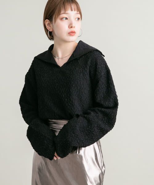 ＊＊KBF / ケービーエフ Tシャツ | カットブークレプルオーバー（BLACK）