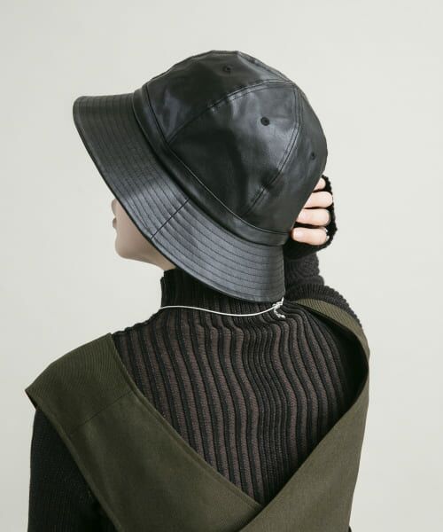 ＊＊KBF / ケービーエフ ハット | レザーバケットHAT（BLACK）