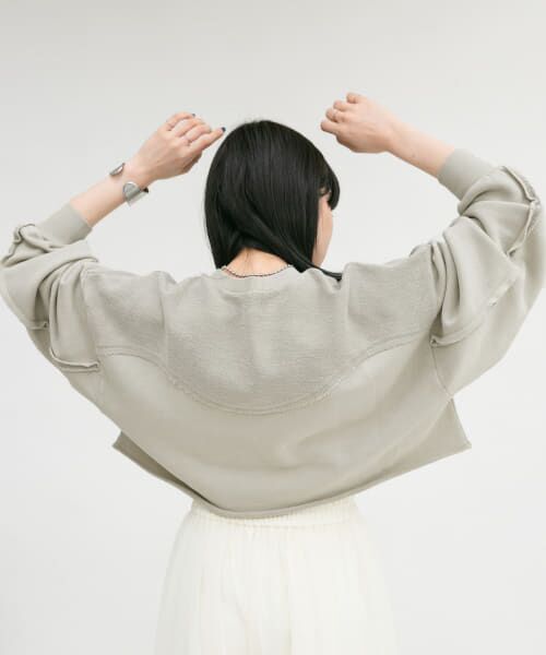 ＊＊KBF / ケービーエフ スウェット | ショートリメイクスウェット（GREIGE）