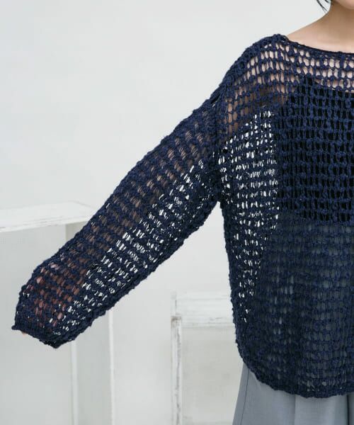 セール】 スラブメッシュニットプルオーバー （ニット・セーター