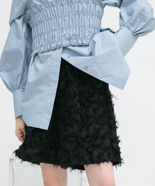 ＊＊KBF / ケービーエフ ショート・ハーフ・半端丈パンツ | デザインポケットタックショートパンツ（BLACK JQ）